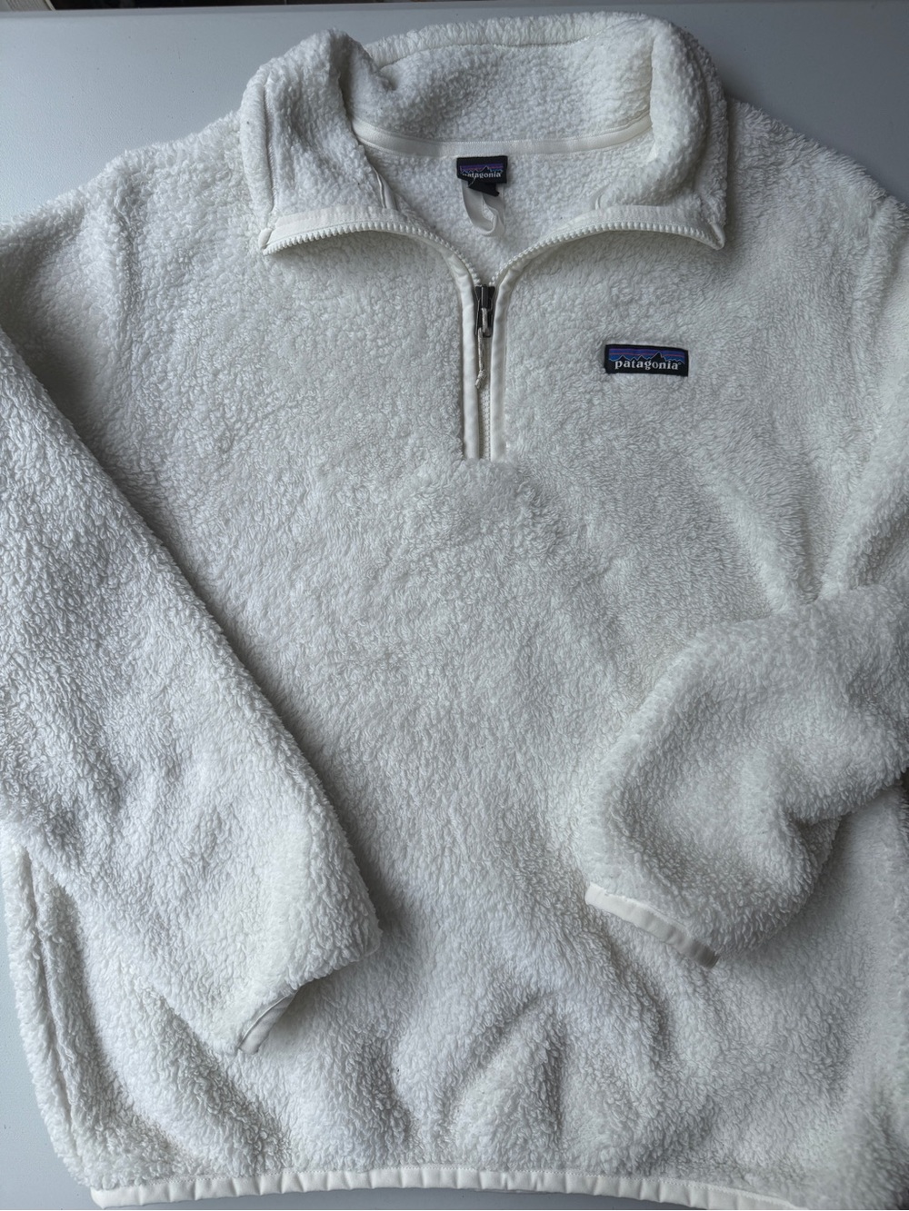 Patagonia Women’s Cream Sherpa Quarter-Zip Pullover